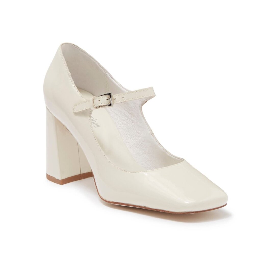 Jeffrey Campbell Patent Mary Jane Pump Heels in Ivory White Size 5 New